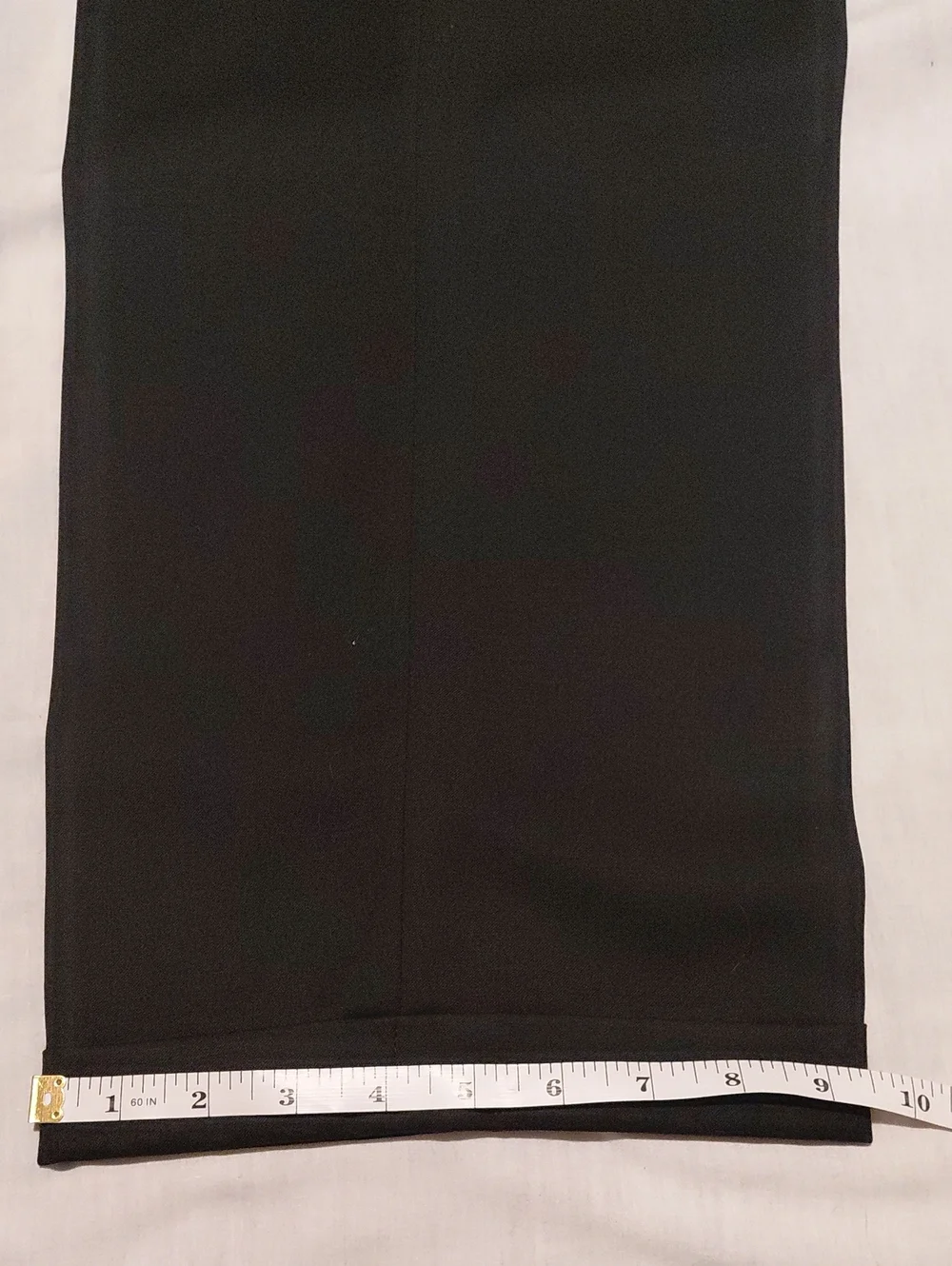 Neiman Marcus Super 120's Wool Black Dress Pants Cuffed Hem. 35W